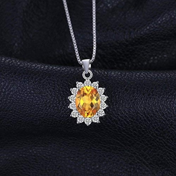 Jewelry - 💛 1.7ct Citrine Necklace - 925 Sterling Silver